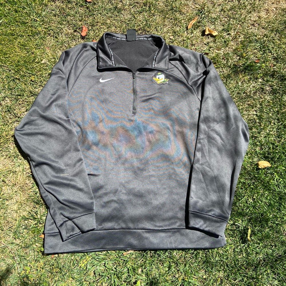 Nike gray Oregon Ducks Half zip